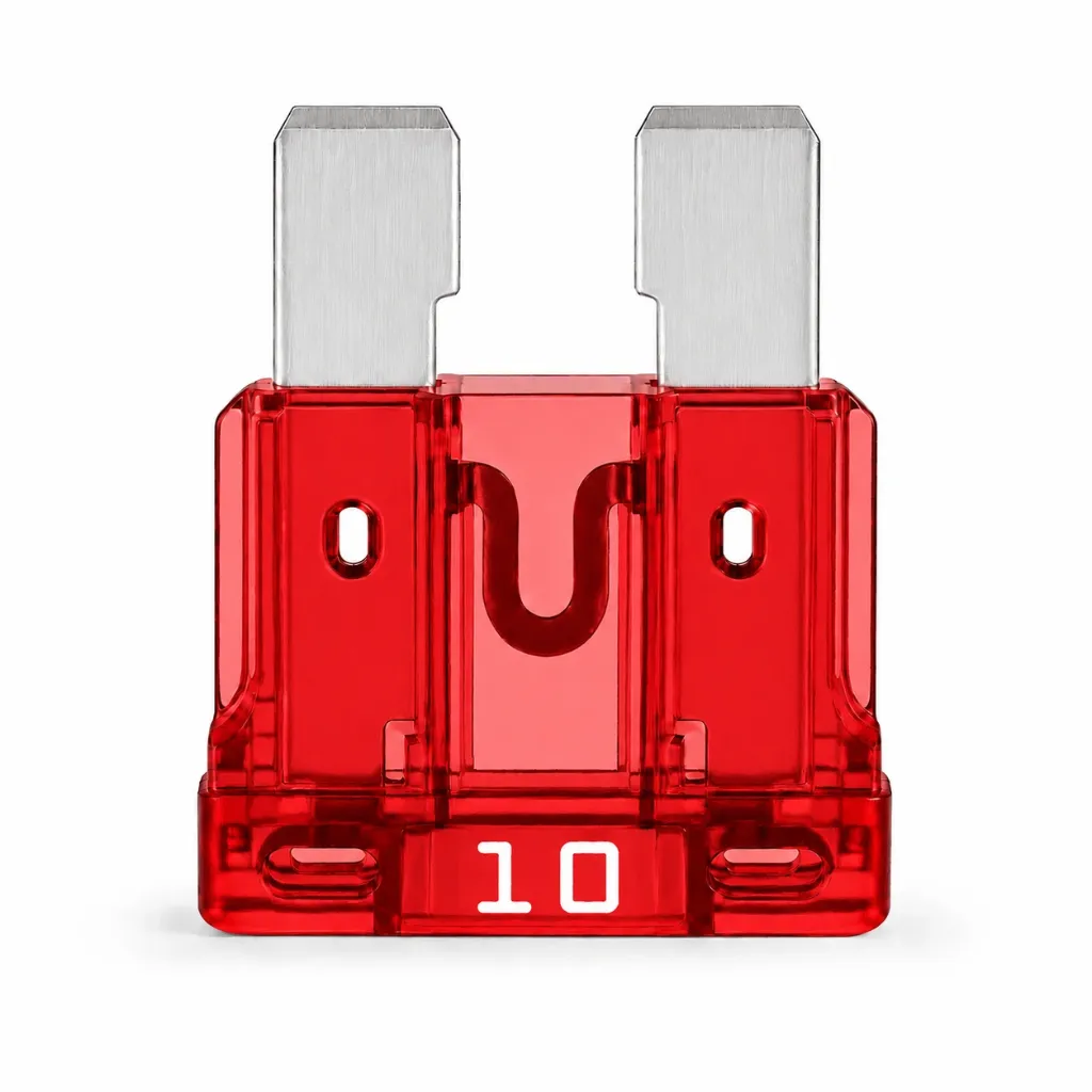 FC10 - FUSIBLE CLAVIJA 10 AMP ROJO 100 PZAS