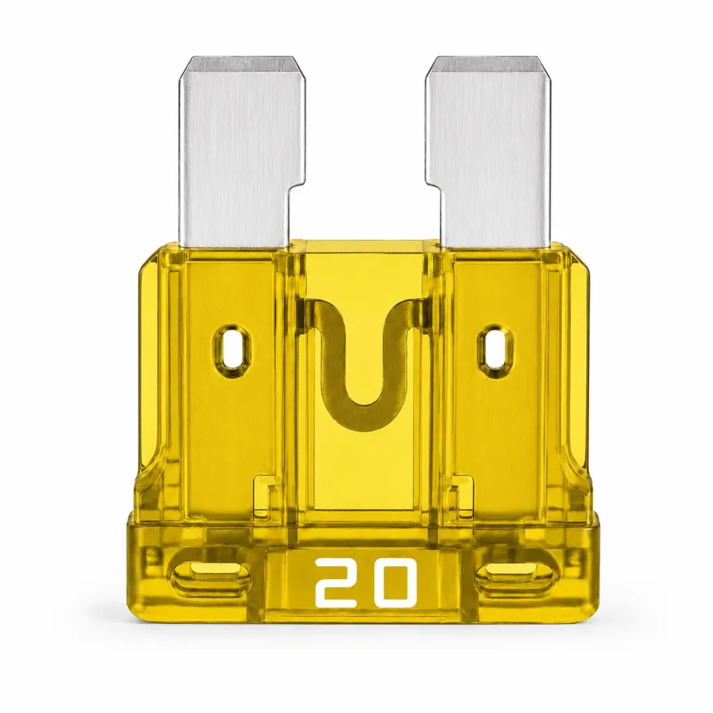 FC20 - FUSIBLE CLAVIJA 20 AMP AMARILLO 100 PZAS