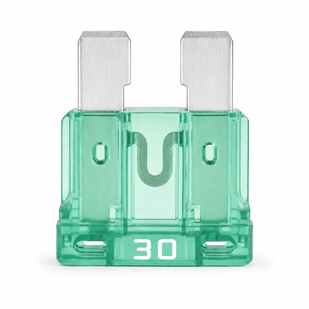 [FC30] FC30 - FUSIBLE CLAVIJA 30 AMP VERDE 100 PZAS