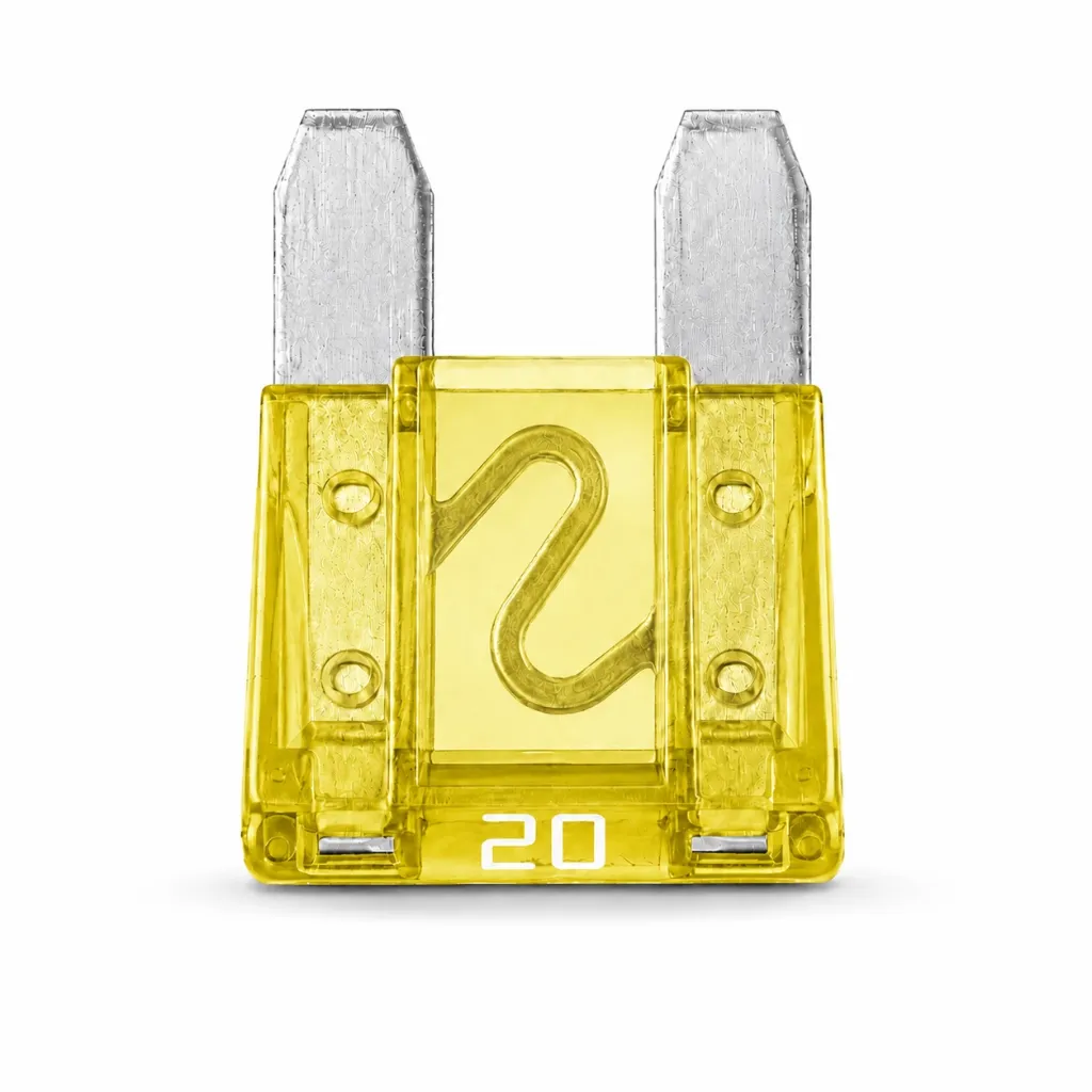 [FCM20] FCM20 - FUSIBLE CLAVIJA MINI AMARILLO 100 PZAS