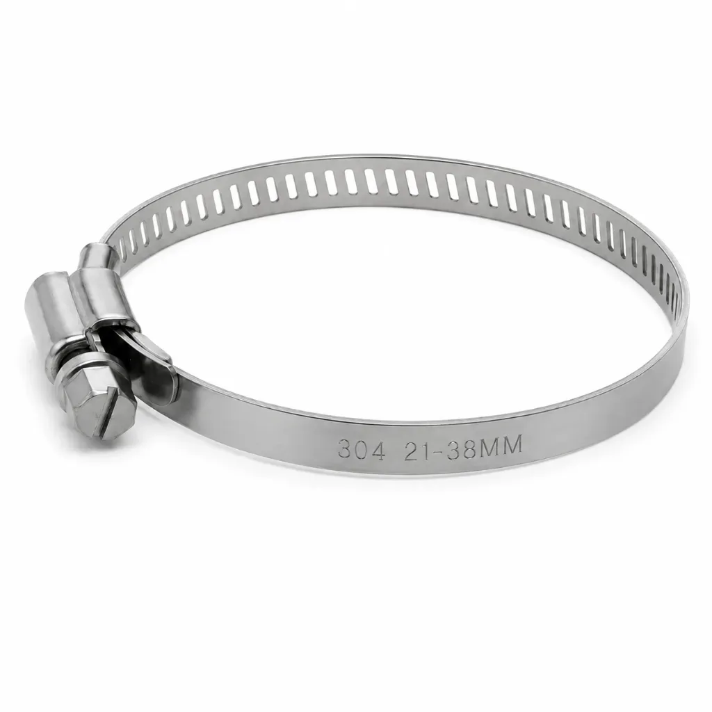 TU16 - ABRAZADERA SINFIN ACERO 304 21-38MM 12MM.