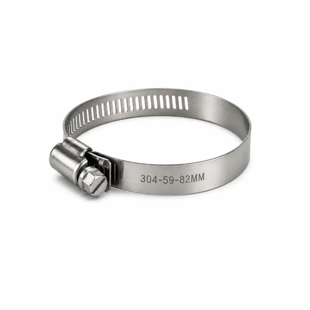[TU44] TU44 - ABRAZADERA ACERO INOXIDABLE 304 59-82MM 12MM
