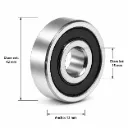 6302-2RS - BALERO UNA SOLA HILERA  15X42X13MM.