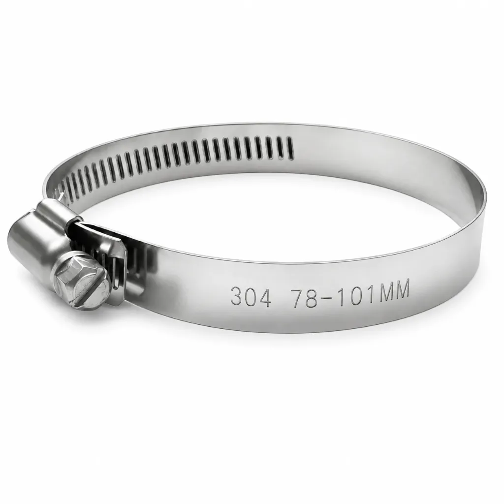 [TU56] TU56 - ABRAZADERA SINFIN ACERO 304 78-101MM 12MM