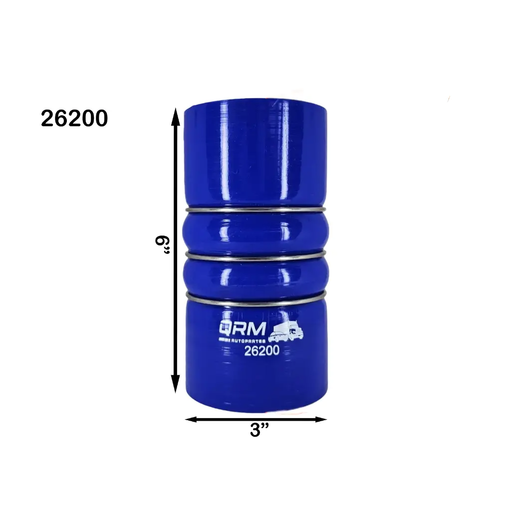 [26200] 26200 - MANGUERA TURBO Diámetro interno: 3" Largo: 6" con 3 Aros.