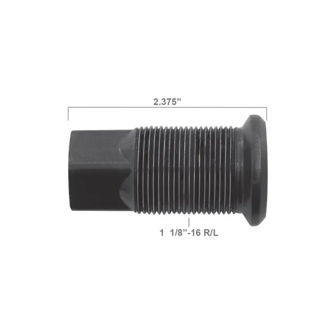 CA00-001RP - CAPUCHÓN DERECHO CORTO PAVONADO 1 1/8-16 X LONGITUD 2.375"
