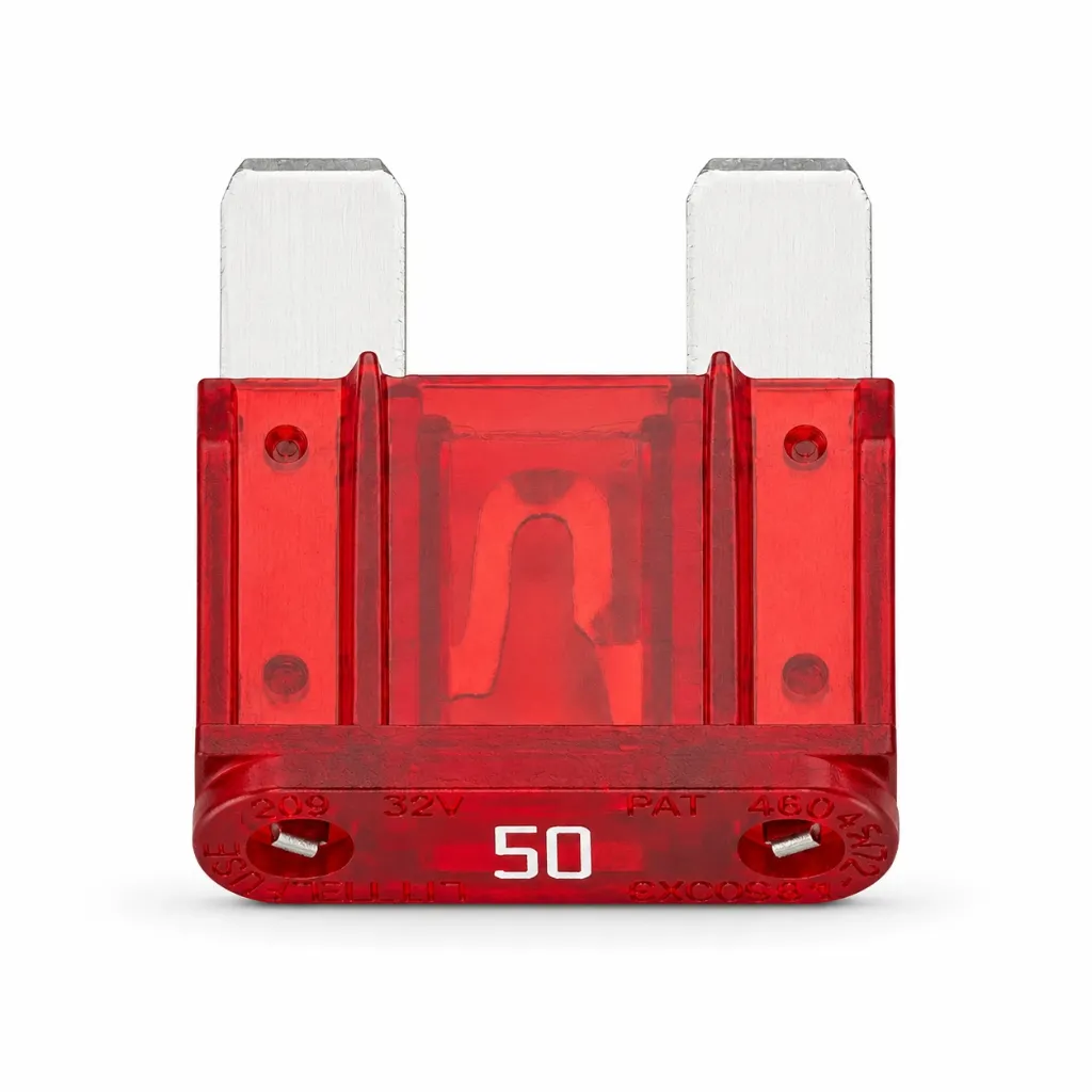 FM50 - FUSIBLE CLAVIJA MAXI 50 AMP COLOR ROJO