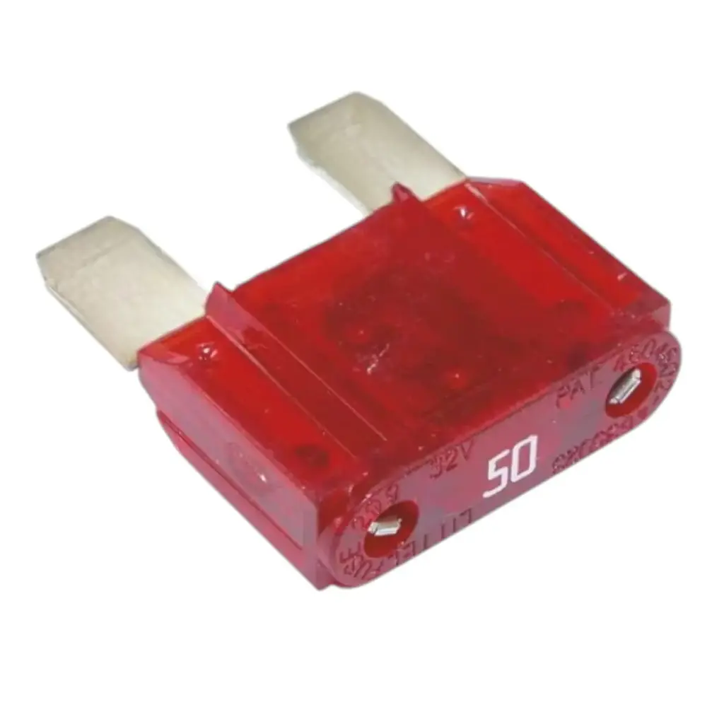FM50 - FUSIBLE CLAVIJA MAXI 50 AMP COLOR ROJO
