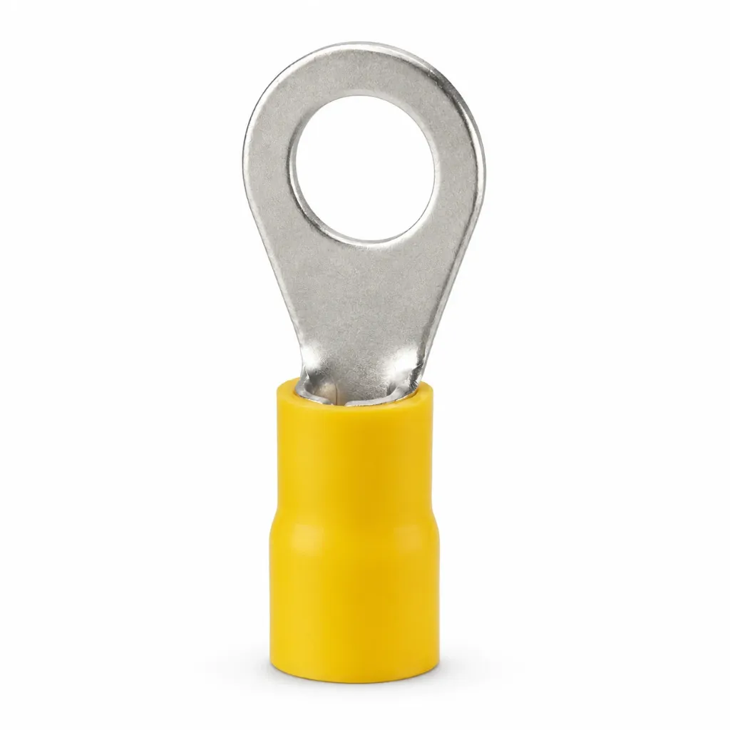 [RV5.5 = TT162-5] RV5.5 = TT162-5 - TERMINAL OJO 3/16 C/AISLANTE AMARILLA ( M5 YELLOW)