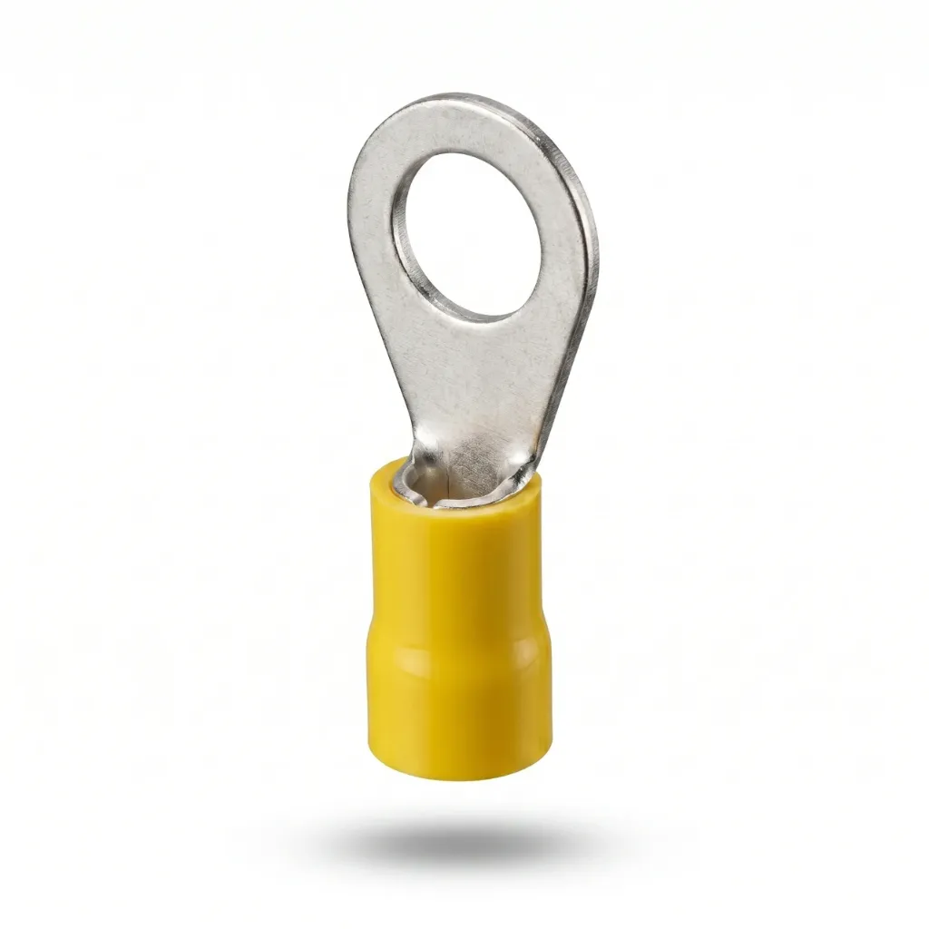 RV5.5 = TT162-5 - TERMINAL OJO 3/16 C/AISLANTE AMARILLA ( M5 YELLOW)