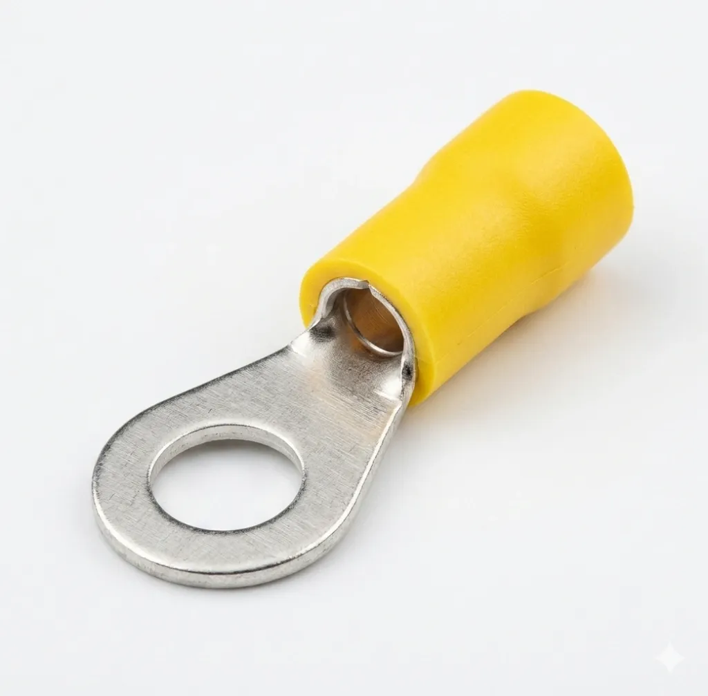 TT163-1=RV5.5-6 - TERMINAL OJO 1/4 C/AISLANTE COLOR AMARILLO