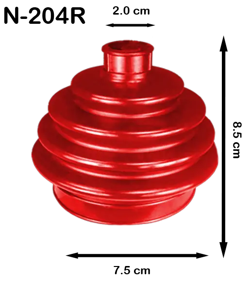 [N204R] N204R - MACHETA LADO RUEDA TSURU II, POINTER, ETC (ROJA)