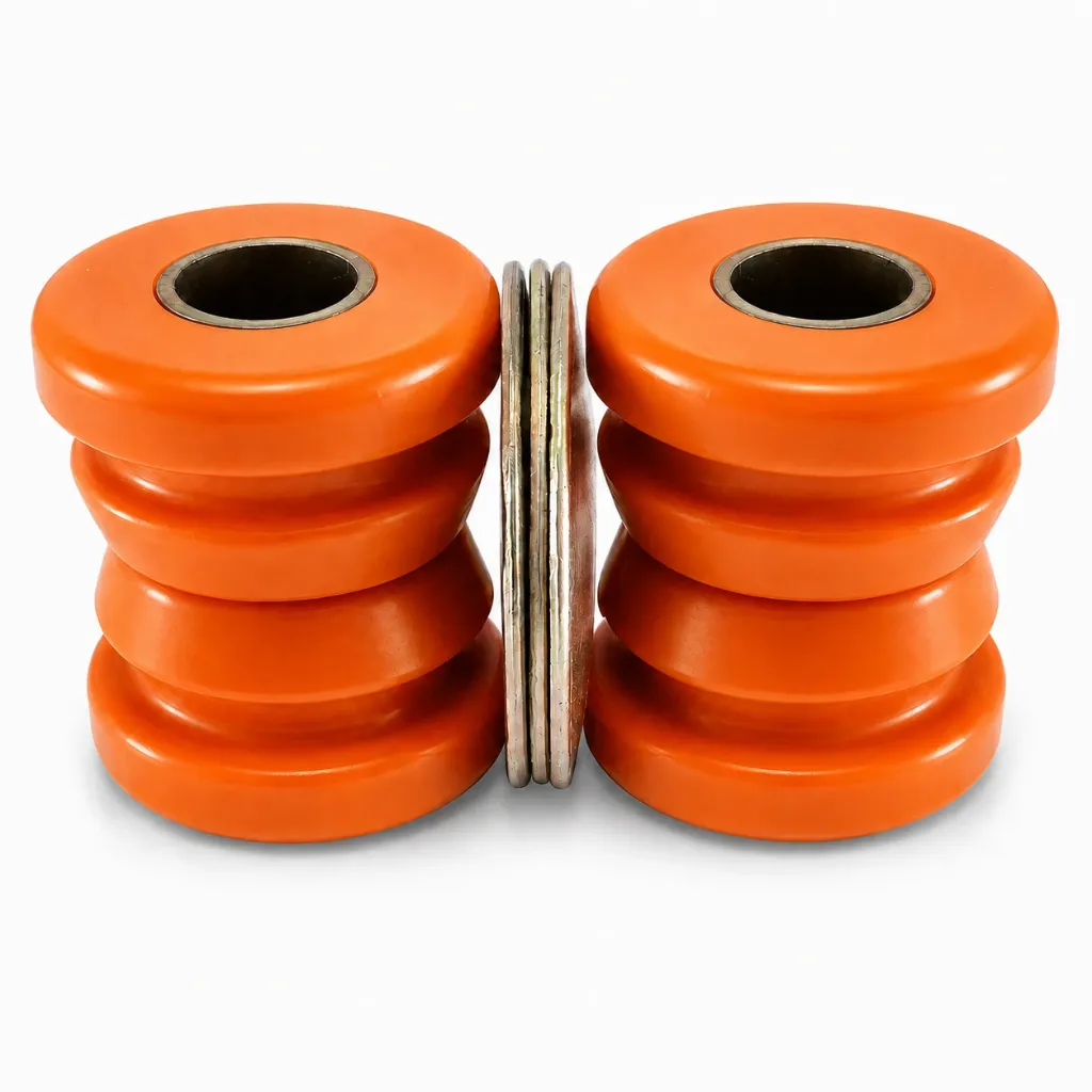 TIR-TOYOTA - JUEGO DE BUJES TIRANTE SUSPENSION DELANTERA TOYOTA PICKUP 22R 4X2 (81-94)