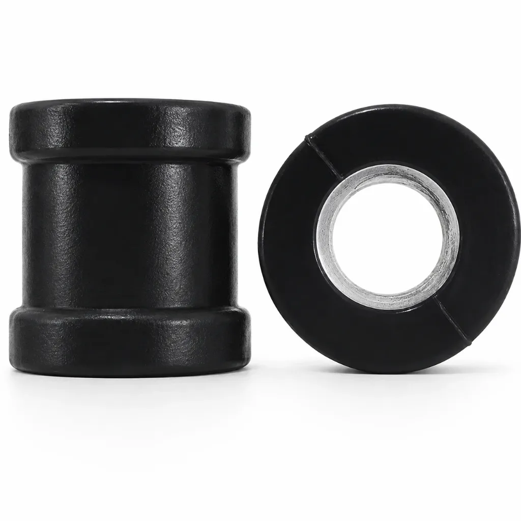 S38 - GOMA AMORTIGUADOR TIPO CARRETE GRANDE NEGRO