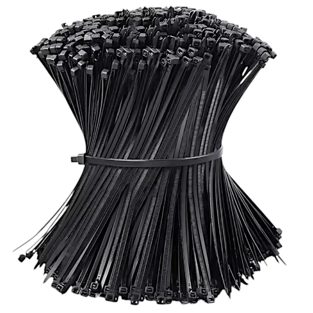 N4*150 - CINCHO ANCHO 4MM * LARGO 15 CM NEGRO