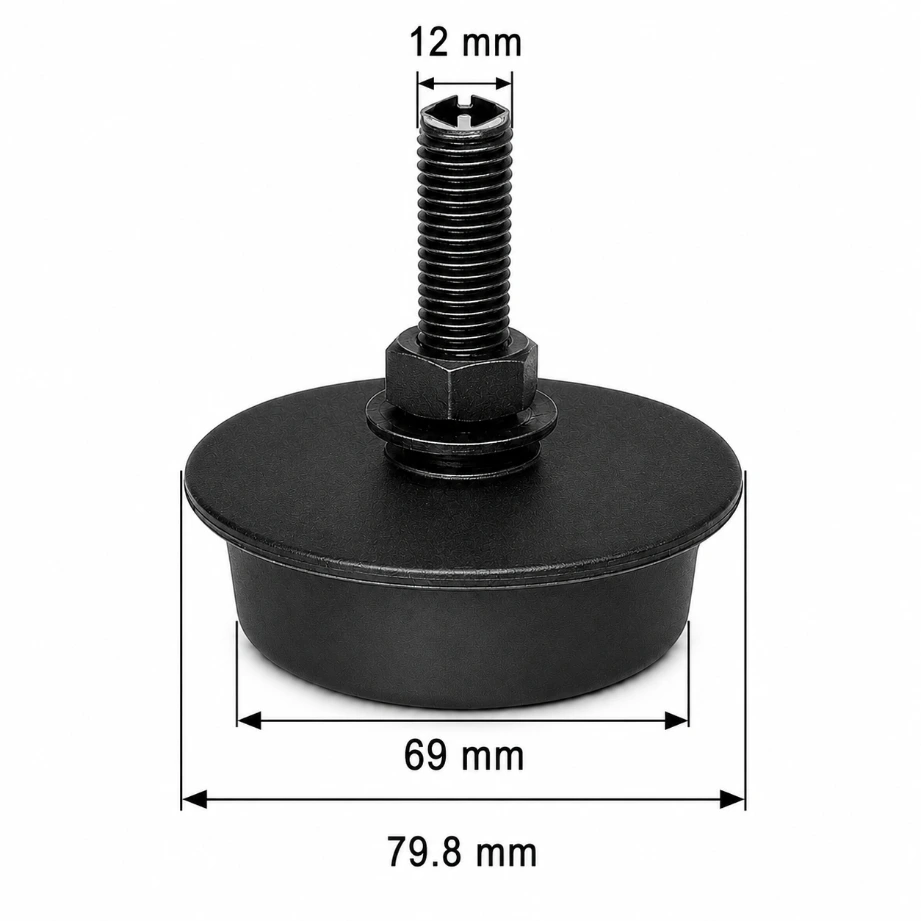 TPM-4019 - TOPE PARA MUELLE DE SUSPENSION UNIVERSAL CON TUERCA M12
