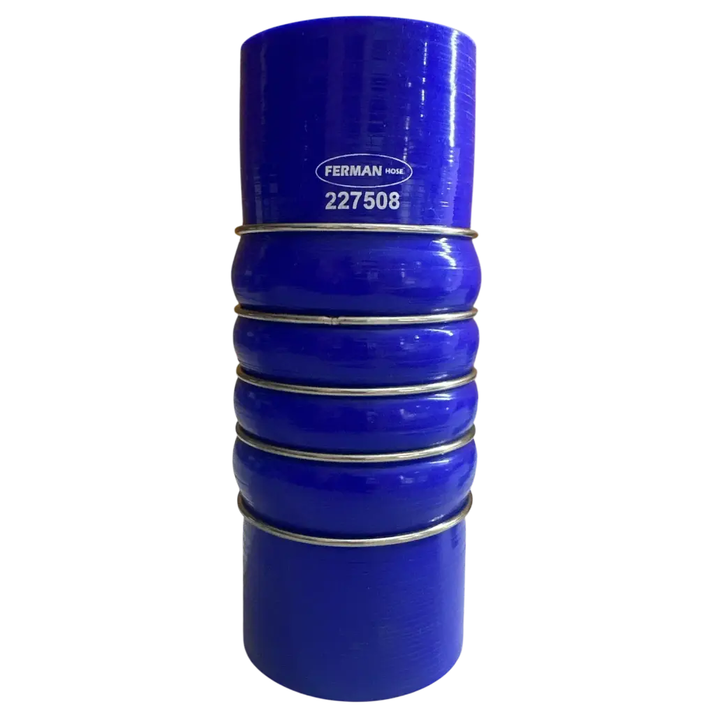 227508 - MANGUERA TURBO Diámetro Interno: 2 3/4" Largo: 8" con 5 Aros.