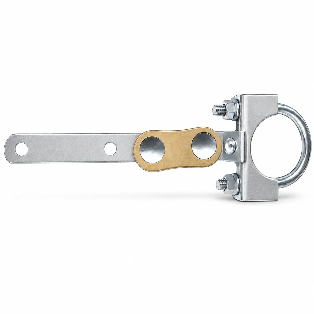 ATU214CS - ABRAZADERA YUGO 2 1/4" CON SOPORTE PARA ESCAPE