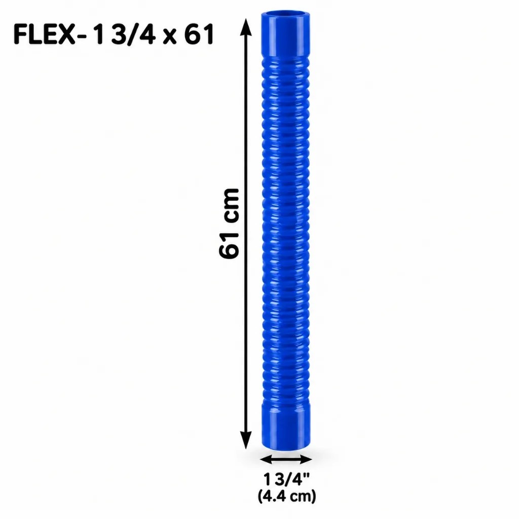 FLEX-1 3/4×61 - MANGUERA FLEXIBLE SILICON 1 3/4 X LARGO 61 cm