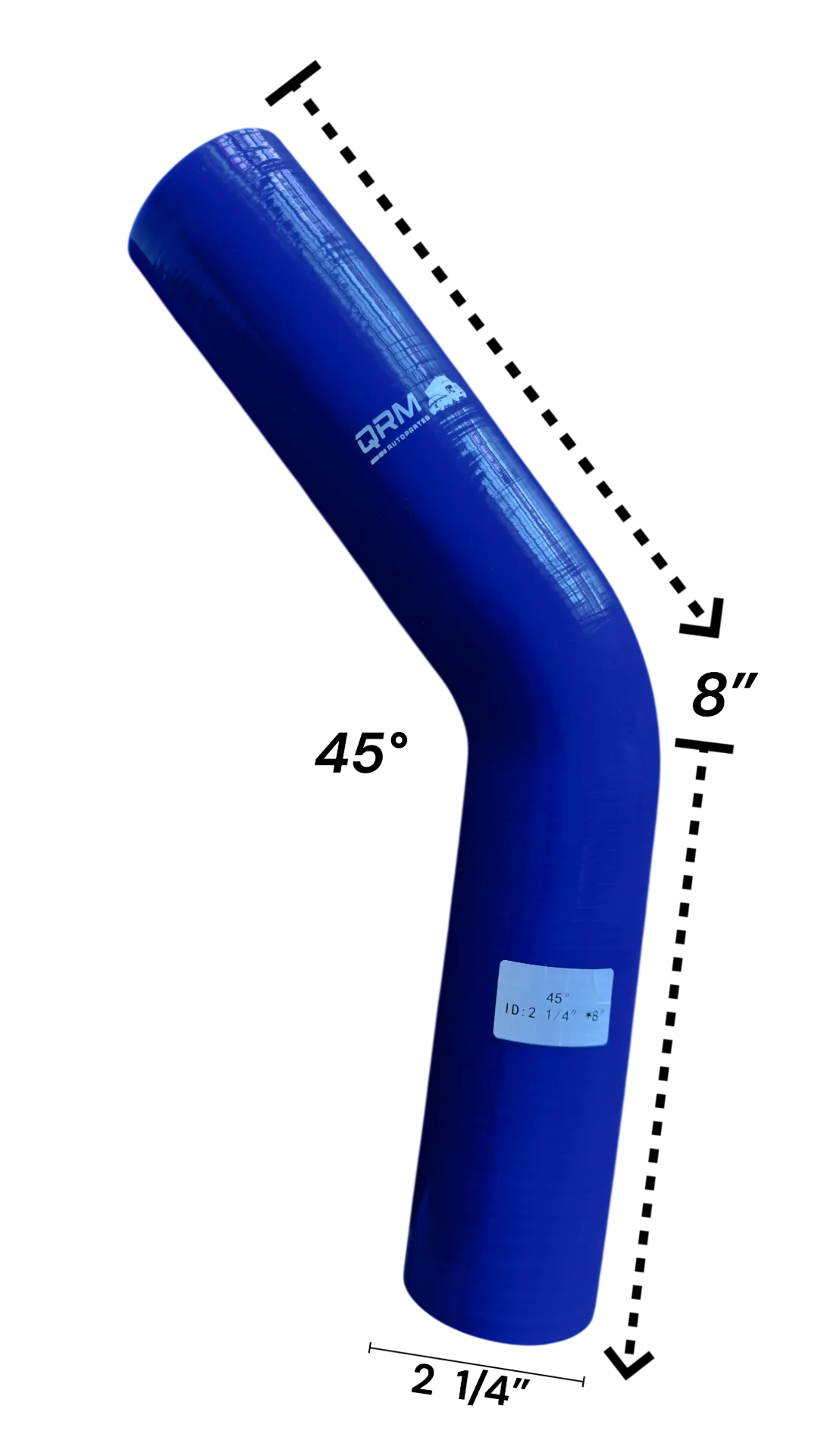 C45-2.25 - MANGUERA CODO SILICON 45 X 2 1/4 LARGO 16"