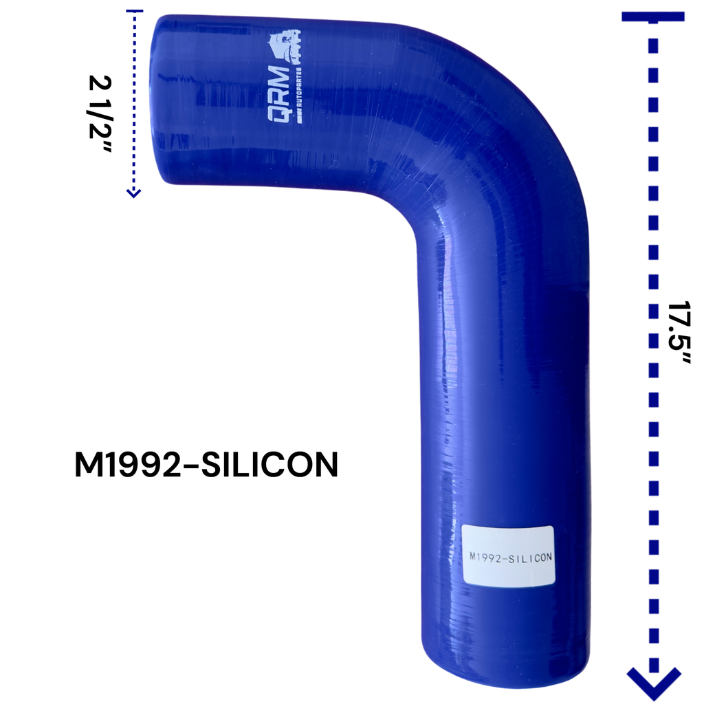 M1992-SILICON - MANGUERA RADIADOR SILICON 15" LARGO X BOCA 2 1/2"